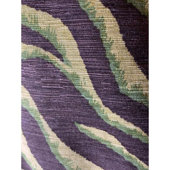 Silklano 100% Silk Blazer Womens Size XL Animal Print Asymmetric Front Jacket - Picture 7 of 8